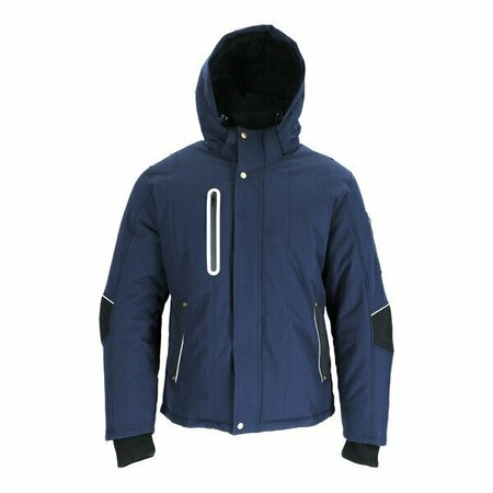 REFRIGIWEAR 54 Gold Navy Hooded Utility Jacket 8754RNAV2XL 4768754NV2X